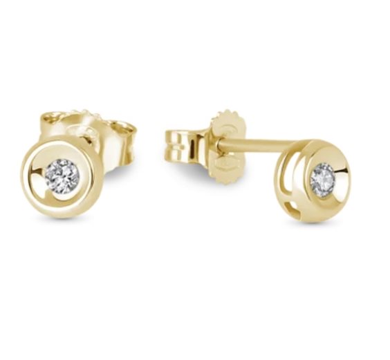 Pendientes Demetra Mujer Diana in Oro Diamante 0.08 Ct 9K.021.008.Y - 9K.021.008.Y